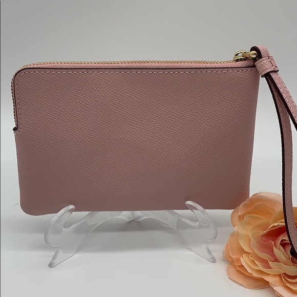 COACH Corner Zip Wristlet imitation gold/blossom - Picture 2 of 9